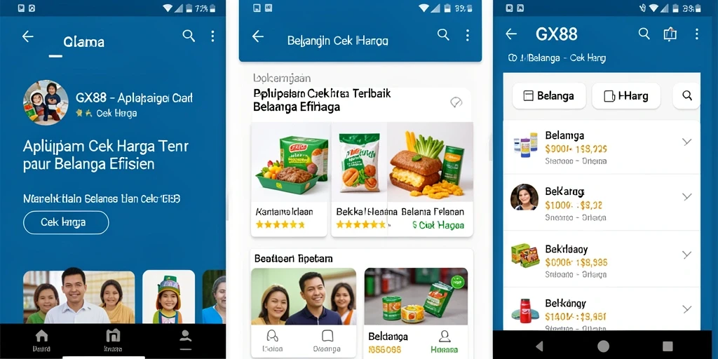 Tampilan antarmuka GX88 menampilkan fungsi Cek Harga dengan jelas.