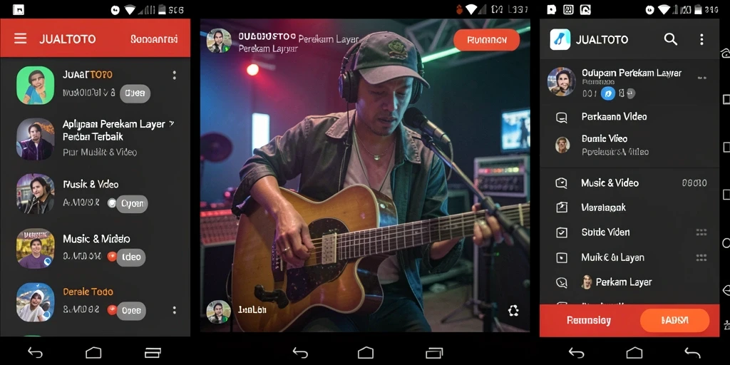 Antarmuka aplikasi JUALTOTO untuk perekaman layar yang user-friendly.