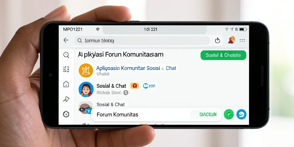 Antarmuka MPO1221 yang menarik dan interaktif dalam forum komunitas.