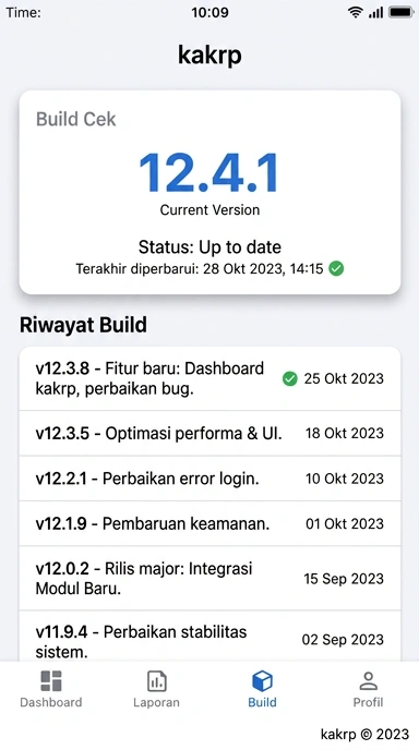 Riwayat Versi Kakrp: Informasi Pembaruan Terbaru